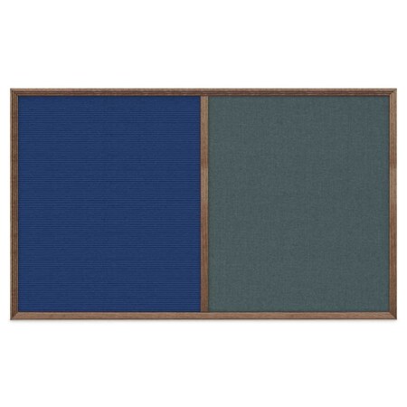 United Visual Products Slim Style Indoor Enclosed Corkboard, 18 UV501SC-WHITE-COBACC